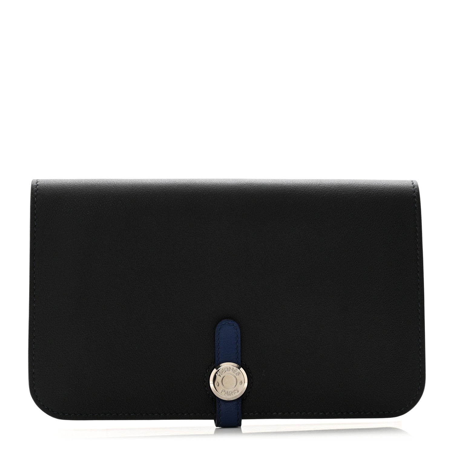 Hermes Swift Dogon Duo Wallet Black 1 of 11