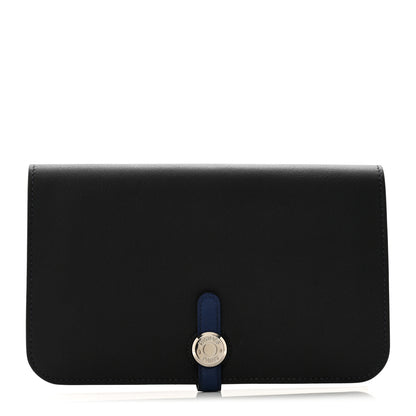 Hermes Swift Dogon Duo Wallet Black 1 of 11