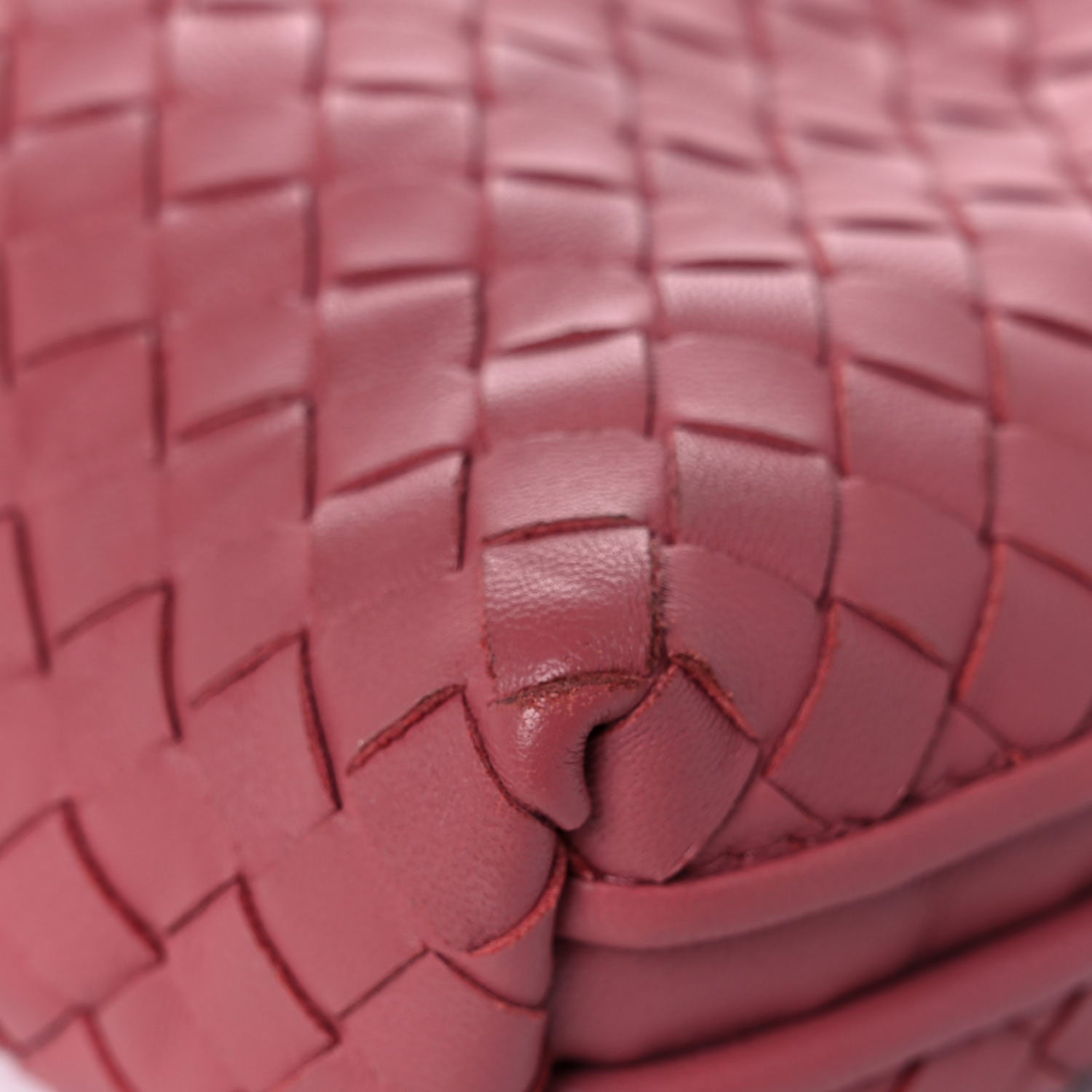 Bottega Veneta Nappa Intrecciato Nodini Crossbody Messenger Rose Pink 12 of 16