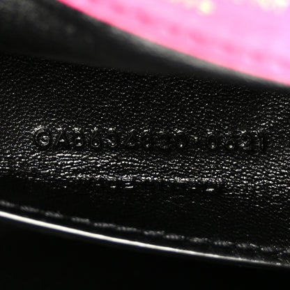 Saint Laurent Boucle Tweed Patchwork Monogram Medium Jamie Baguette Magenta 7 of 10