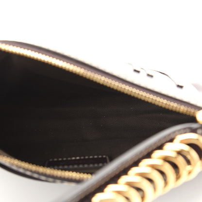 Chloe Shiny Calfskin Small Marcie Saddle Shoulder Bag Black Raisin 5 of 10
