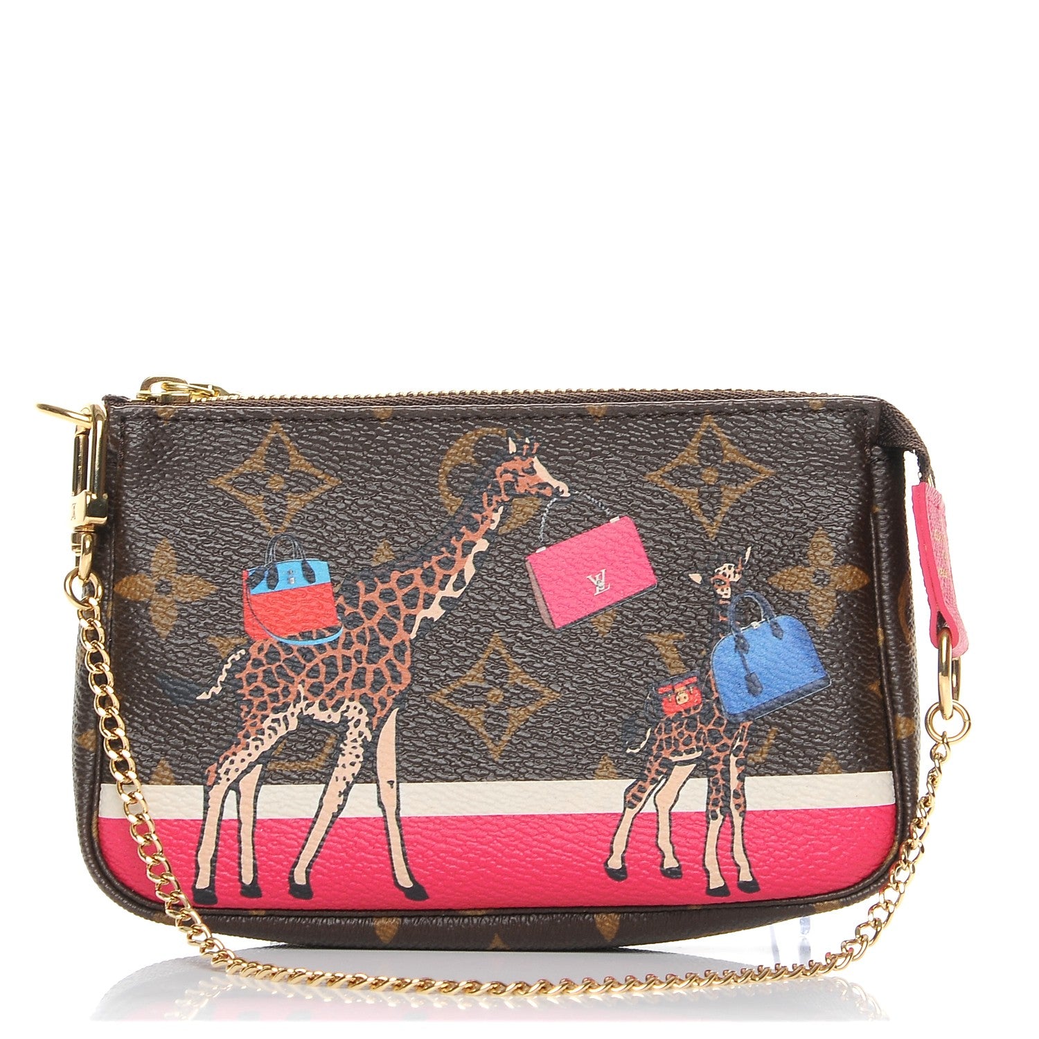 Louis Vuitton Monogram 2017 Christmas Animation Mini Pochette Accessories 1 of 8