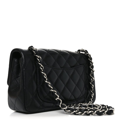 Chanel Lambskin Quilted Mini Rectangular Flap Black 3 of 11