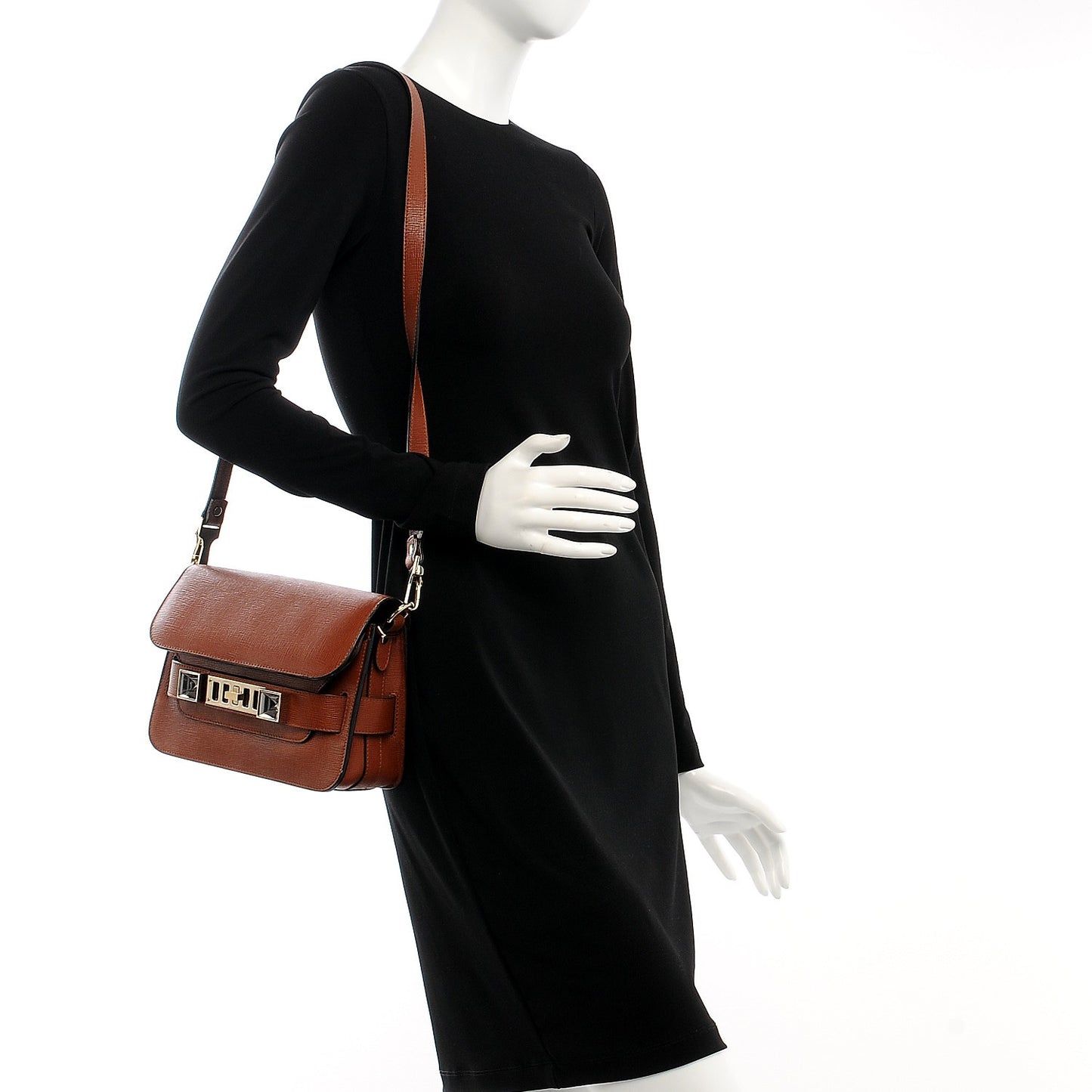 Linosa Calfskin Mini PS11 Classic Shoulder Bag Saddle