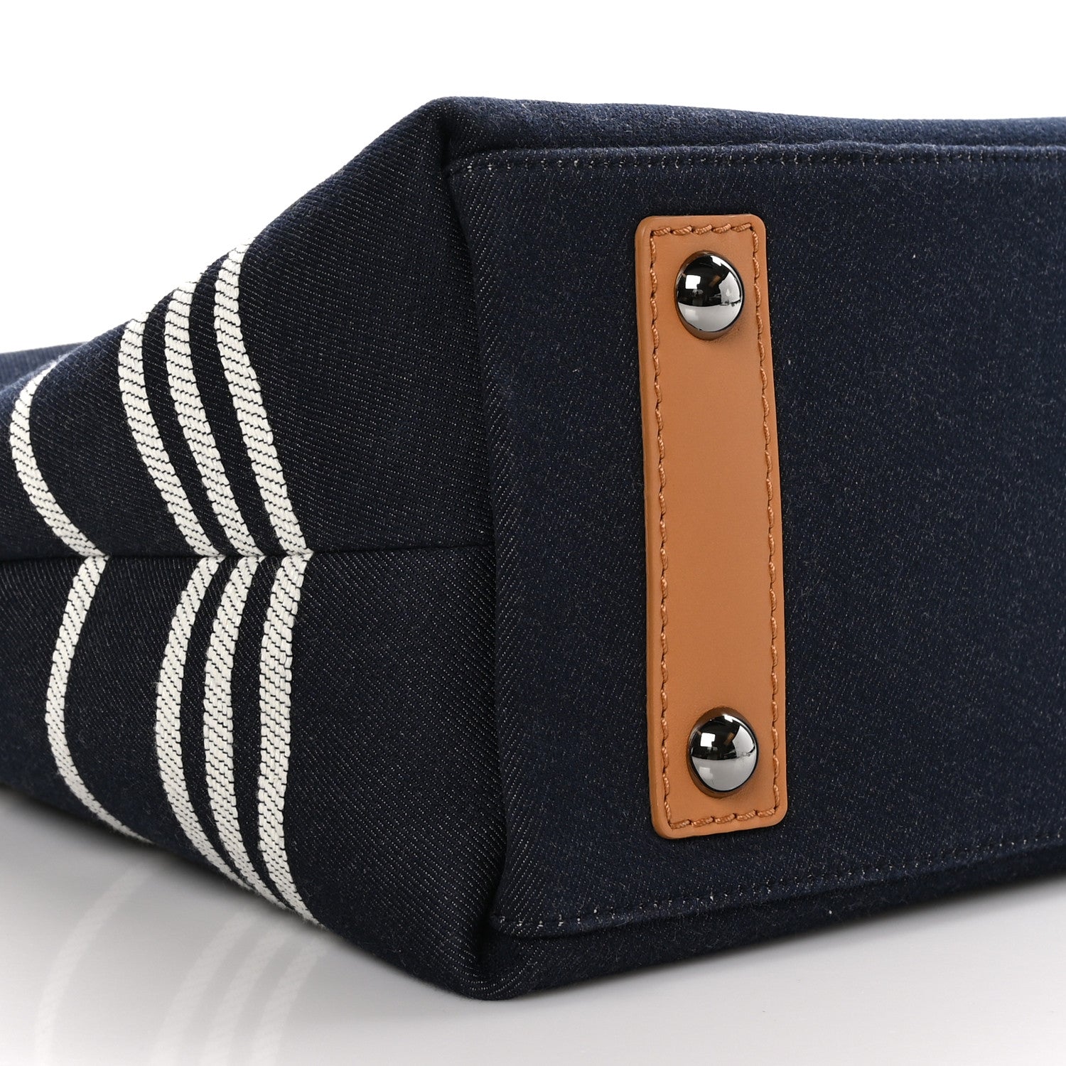 Chanel Denim Shopping Tote Blue 9 of 10