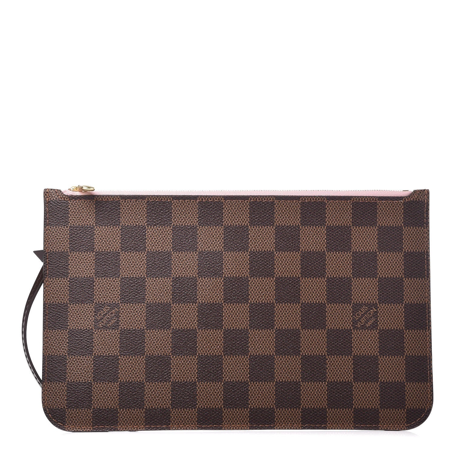 Louis Vuitton Damier Ebene Neverfull MM GM Pochette Rose Ballerine 1 of 7