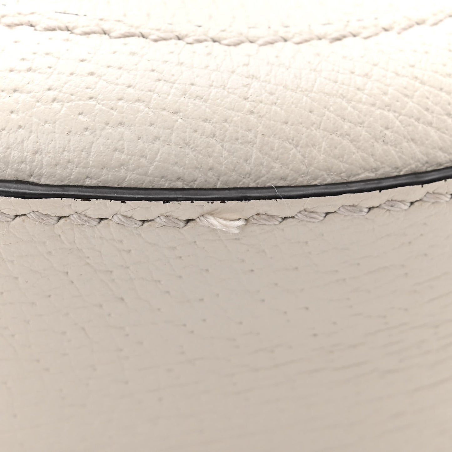 Textured Calfskin Web Mini Ophidia Round Shoulder Bag Mystic White