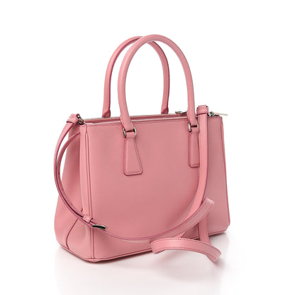 Prada Saffiano Small Galleria Double Zip Tote Petalo 2 of 9