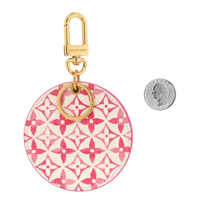 Louis Vuitton Monogram Giant By The Pool 2.0 Illustre Resort Bag Charm Key Holder Rose 2 of 5