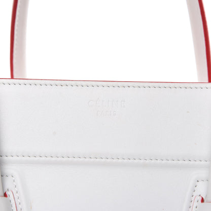 Celine Smooth Calfskin Medium Phantom Luggage White 20 of 26