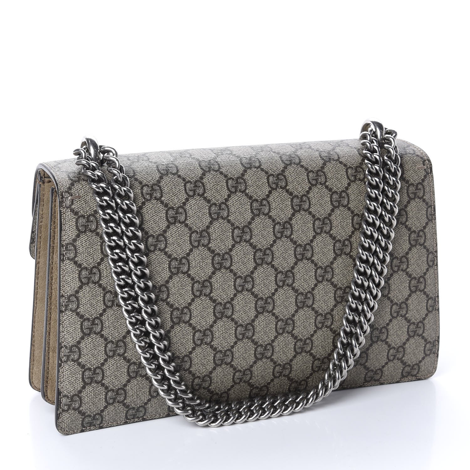 Gucci GG Supreme Monogram Small Dionysus Shoulder Bag Taupe 2 of 10