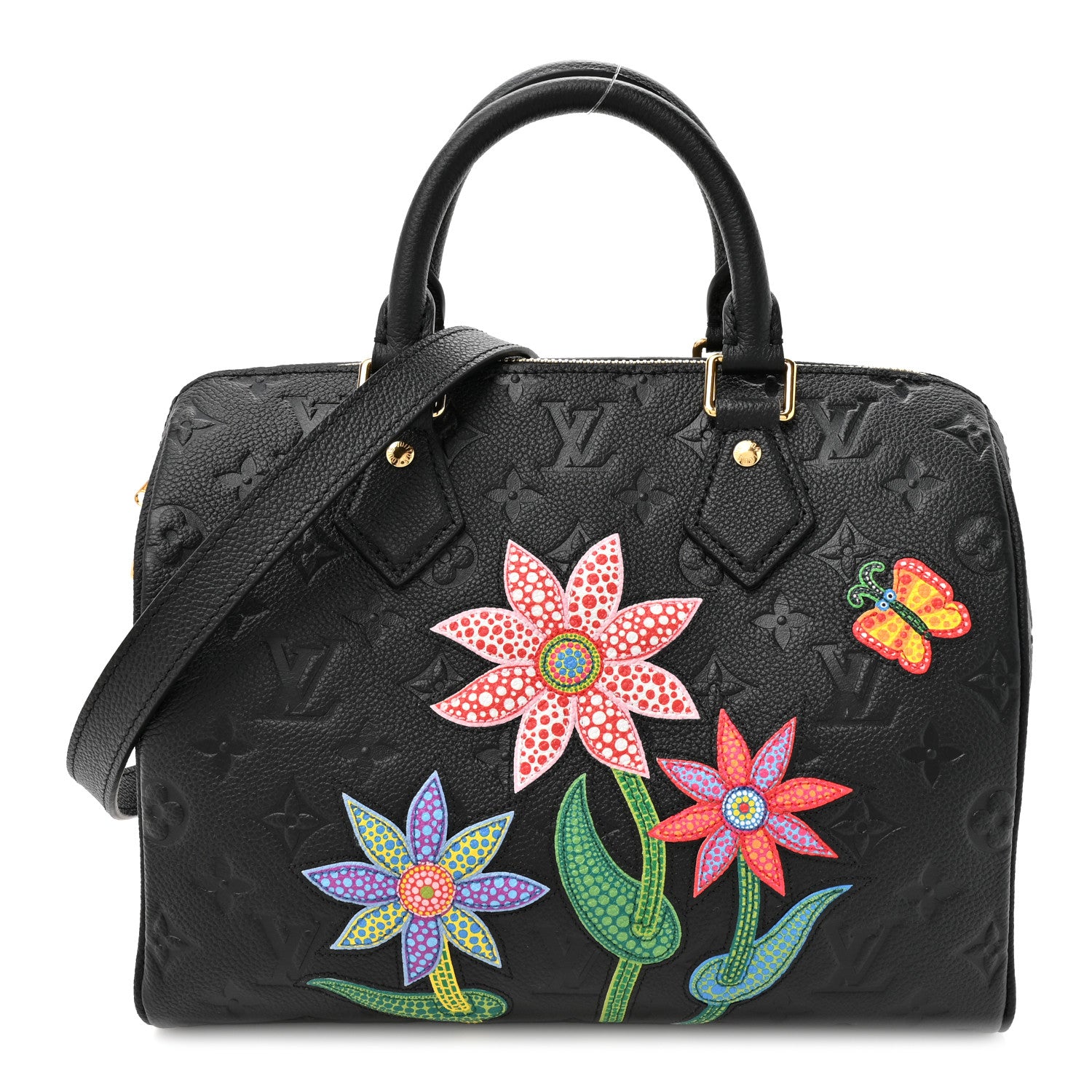 Louis Vuitton LV X YK Empreinte Speedy Bandouliere 25 Black 1 of 10