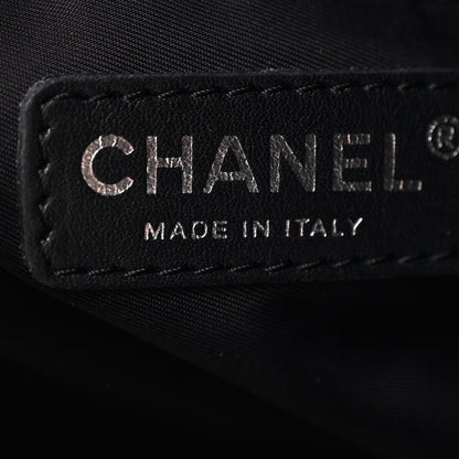 Chanel Coated Canvas Quilted Small Paris Biarritz Tote Black 6 of 10