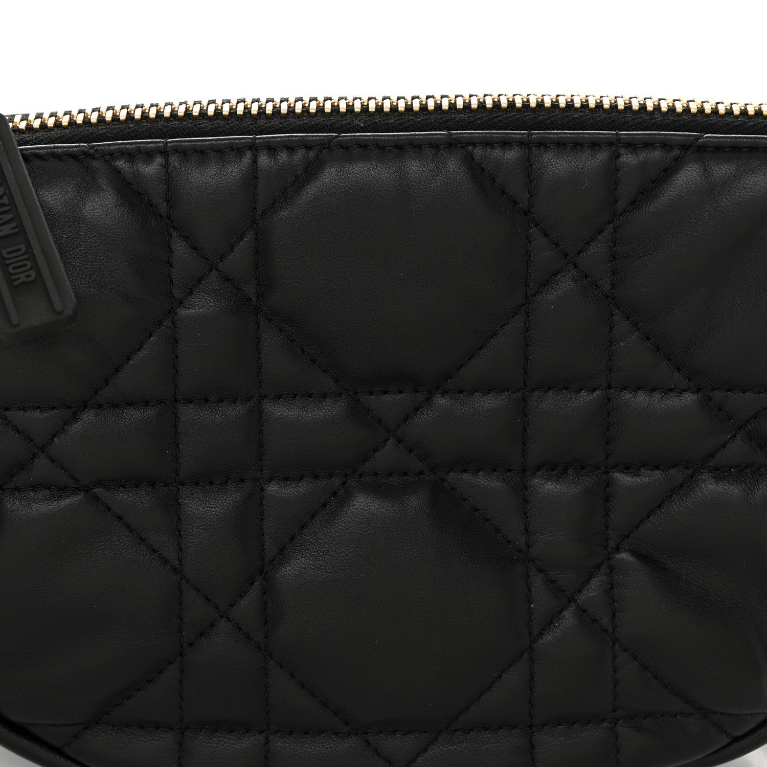 Christian Dior Lambskin Cannage Small Dior Vibe Hobo Bag Black 7 of 11