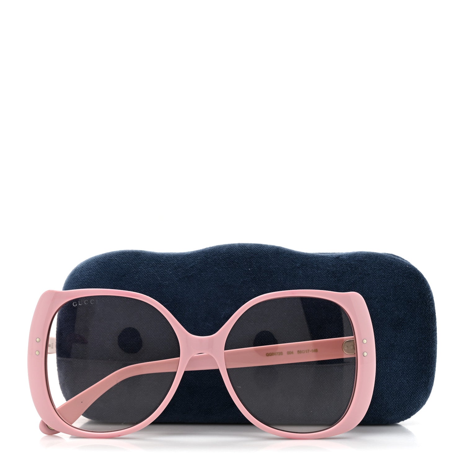 Gucci Acetate Oversize Square GG0472S Sunglasses Pink 7 of 7