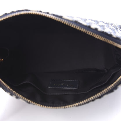 Christian Dior Oblique Large Beauty Pouch Bleu 4 of 6