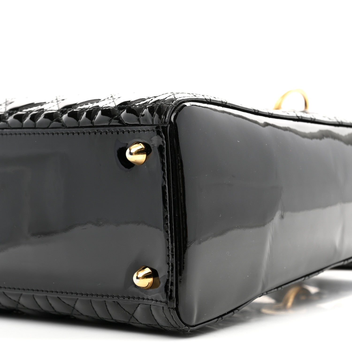 Christian Dior Patent Cannage Large Lady Dior Black 10 of 10