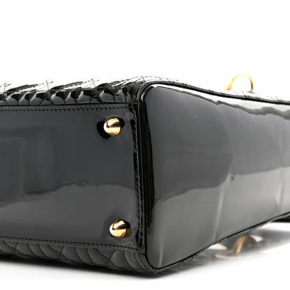 Christian Dior Patent Cannage Large Lady Dior Black 10 of 10