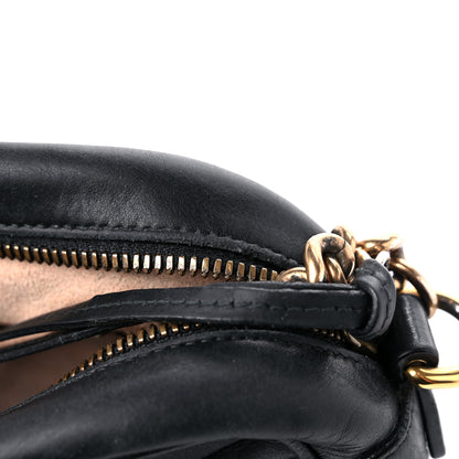 Gucci Calfskin Matelasse Small GG Marmont Chain Shoulder Bag Black 19 of 19