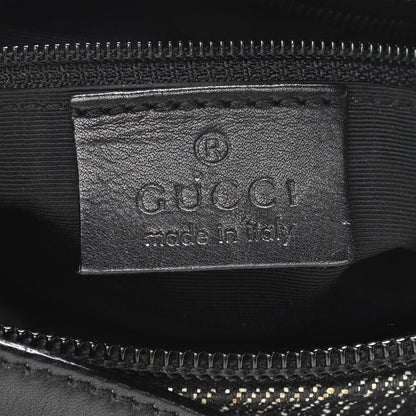 Gucci Denim Monogram GG Signature Shoulder Bag Black 6 of 11