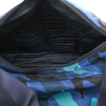 Prada Tessuto Nylon Camouflage Messenger Bag Royal 5 of 10