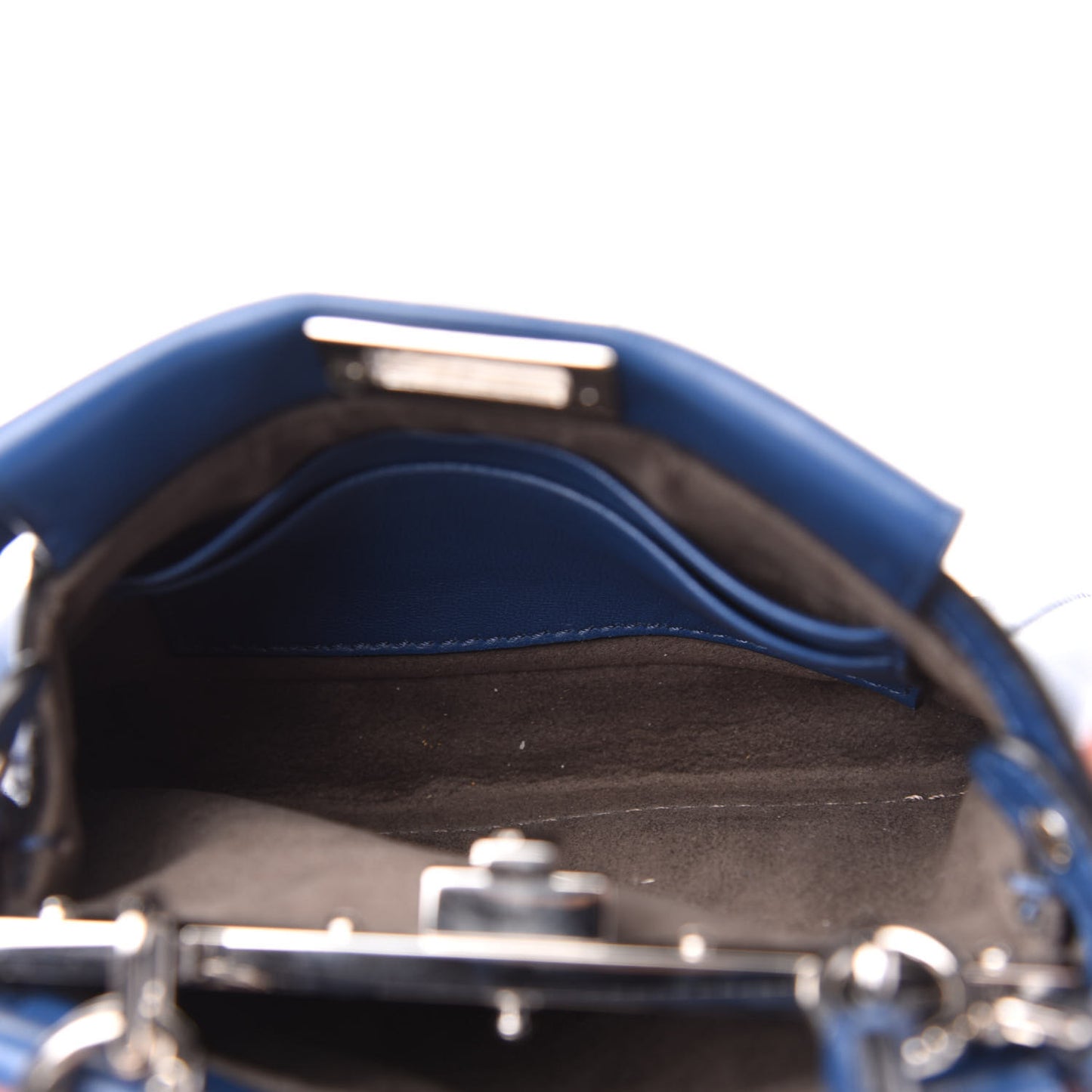 Shiny Nappa Micro Peekaboo Iconic Satchel Iris