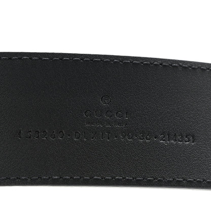 Gucci Moon Calfskin Pearl Double G 40mm Belt 90 36 Black Cream 5 of 6