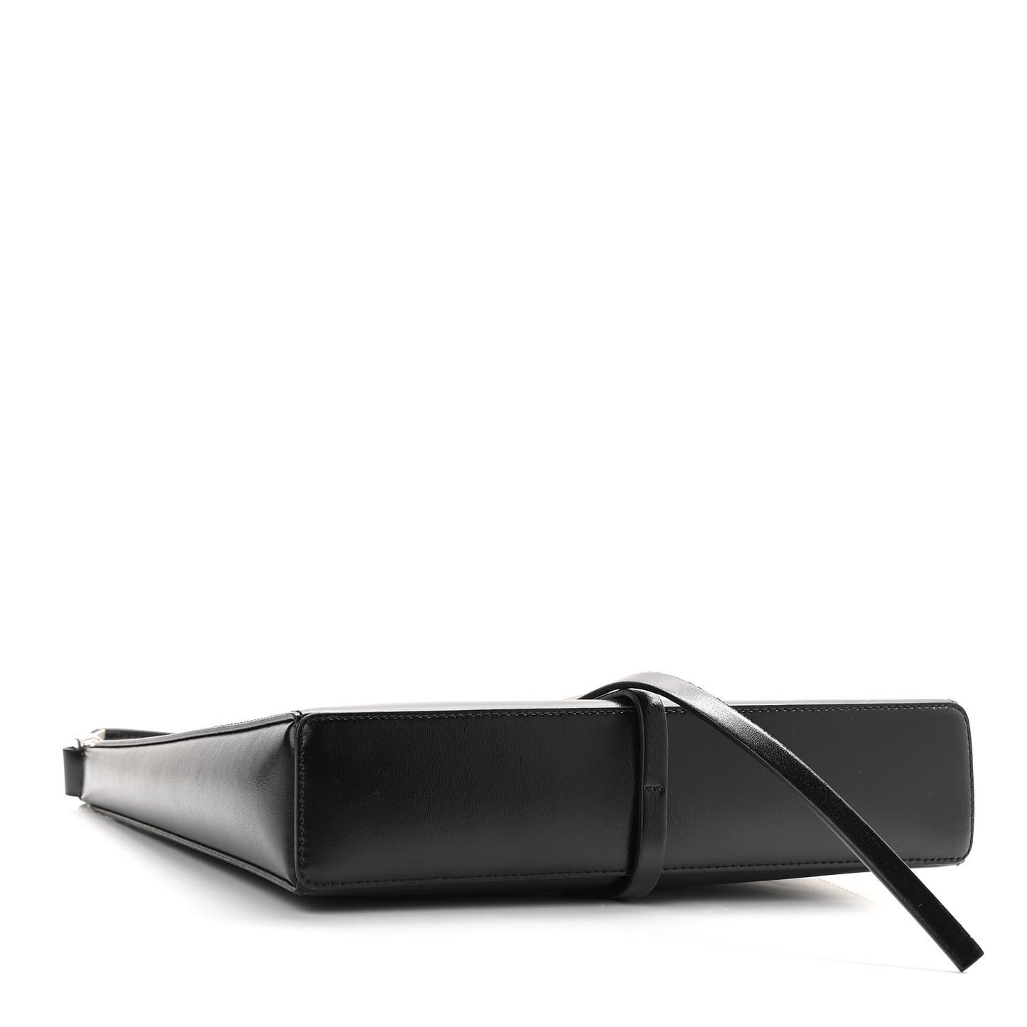Box Calfskin Small Cut Out Shoulder Bag Black