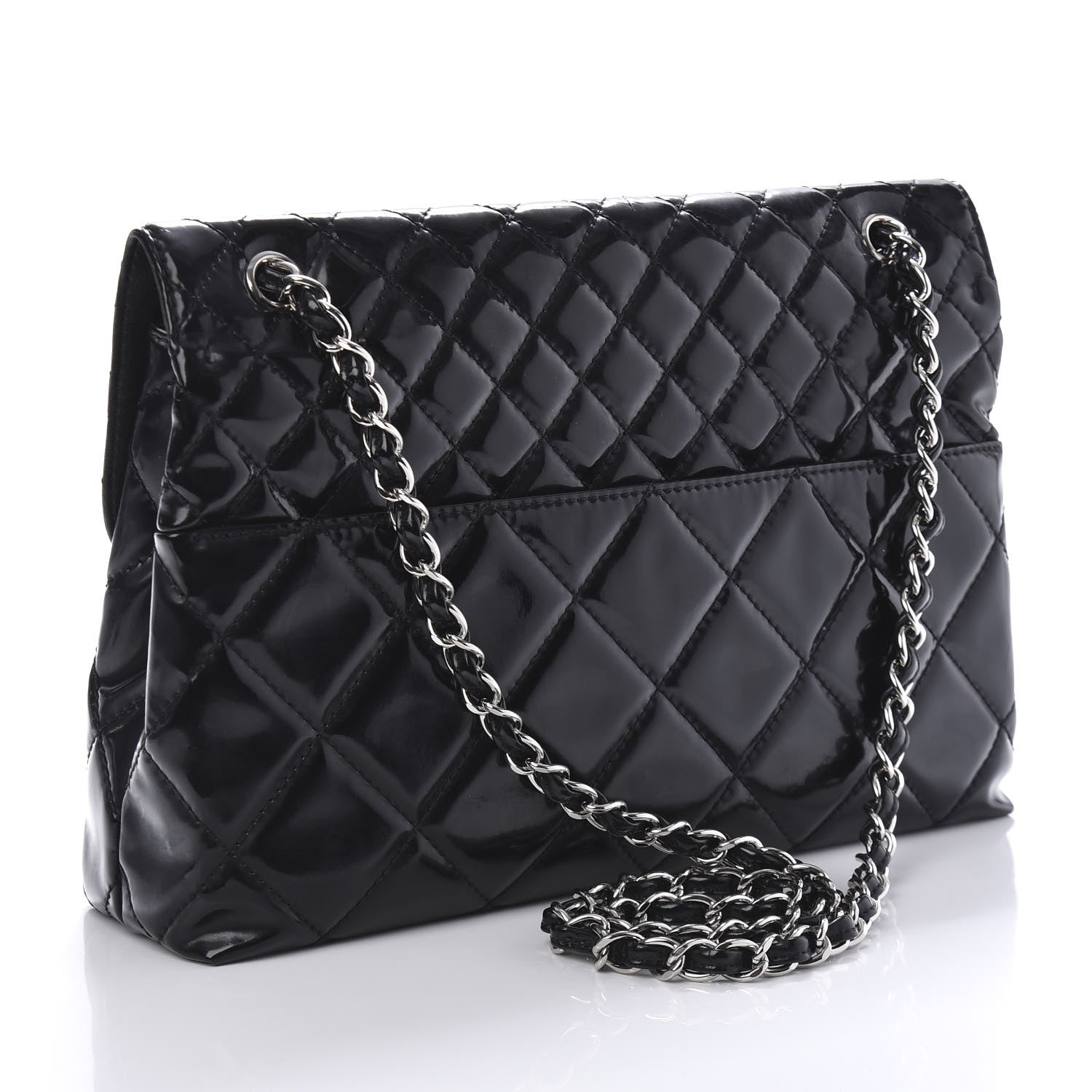 Chanel Vinyl Quilted In the Business Flap Bag Black 6 of 22