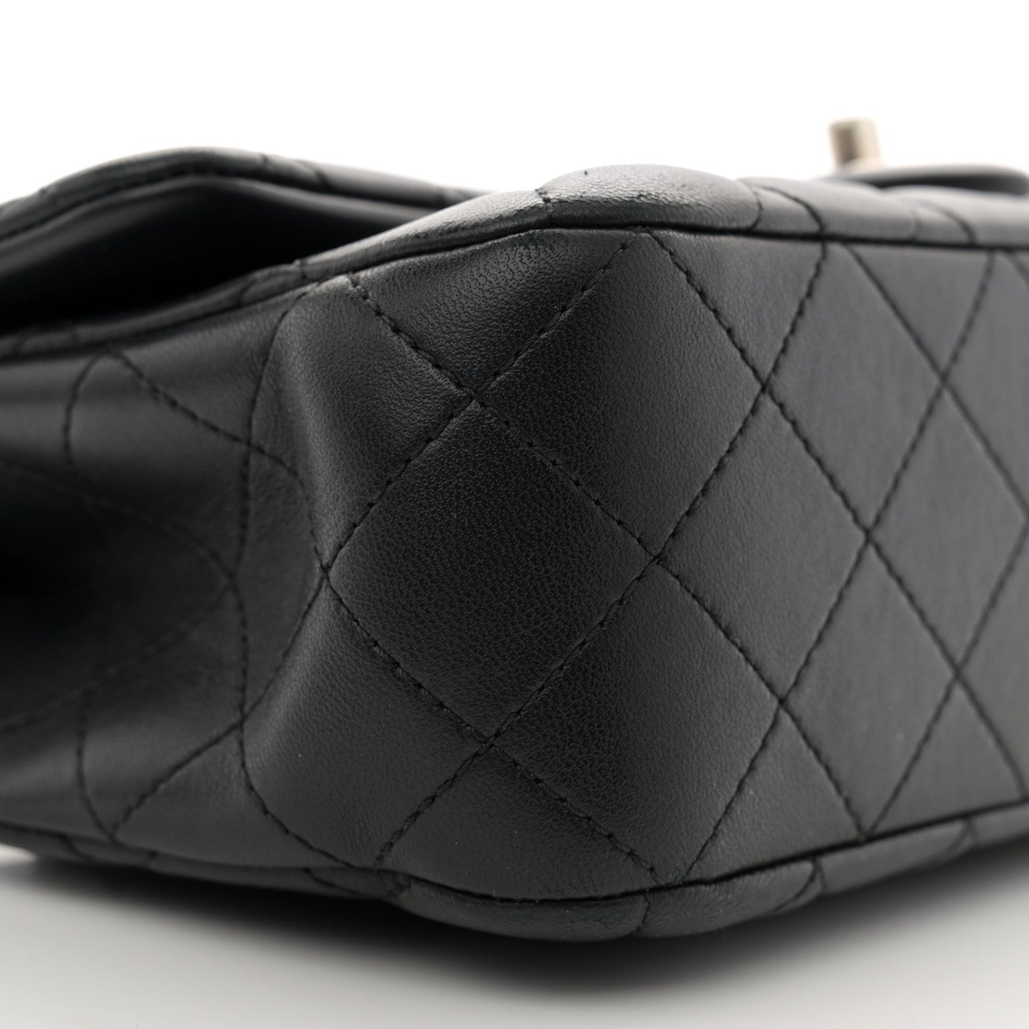 Chanel Lambskin Quilted Small Sweet Camellia Flap Black 9 of 12