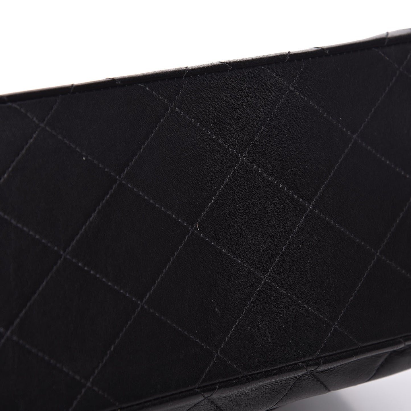 Lambskin Quilted XL Jumbo Single Flap Black