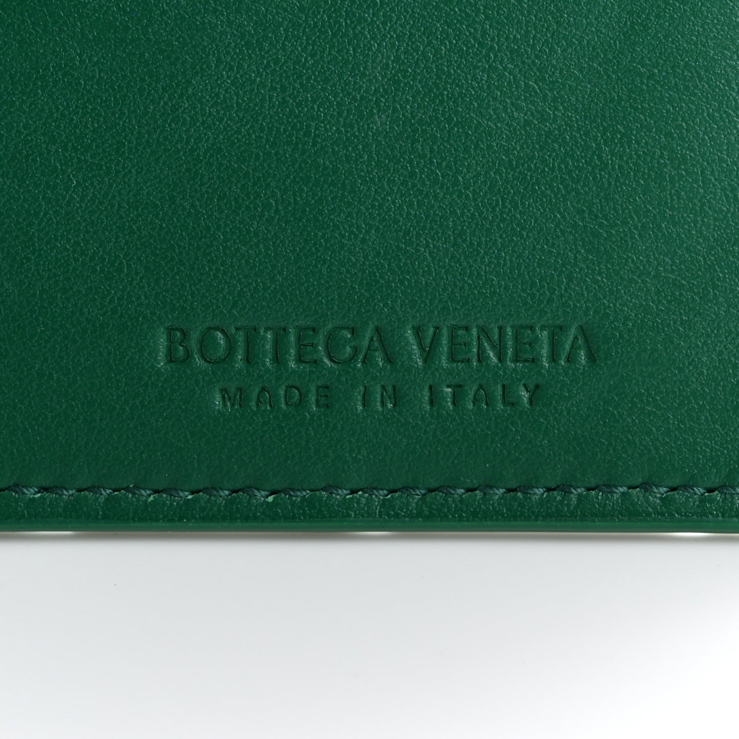 Nappa Intrecciato Long Bi-Fold Wallet Racing Green