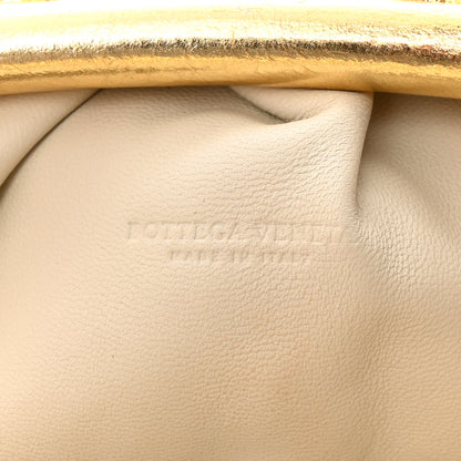 Bottega Veneta Metallic Crushed Calfskin The Mini Pouch Gold 6 of 12