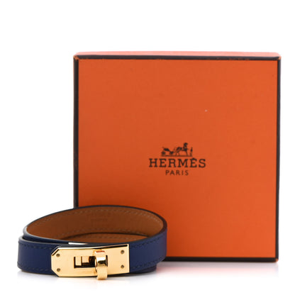 Hermes Swift Kelly Double Tour Bracelet M Bleu Saphir 6 of 6