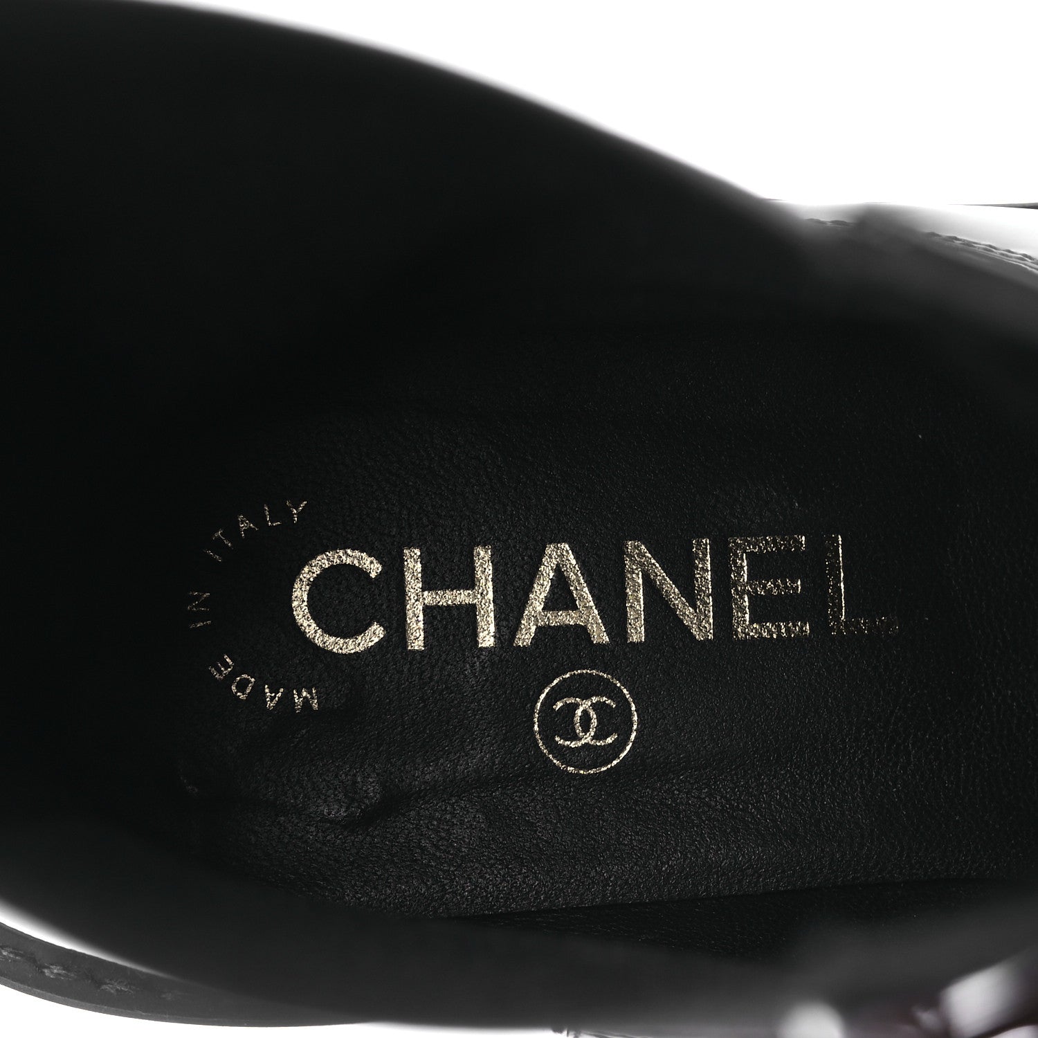 Chanel Patent Cap Toe Short Boots 38.5 Black 9 of 12