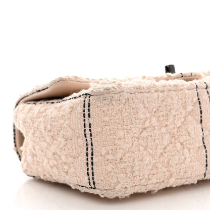 Chanel Tweed Quilted Mini Rectangular Flap Light Pink Black 10 of 12