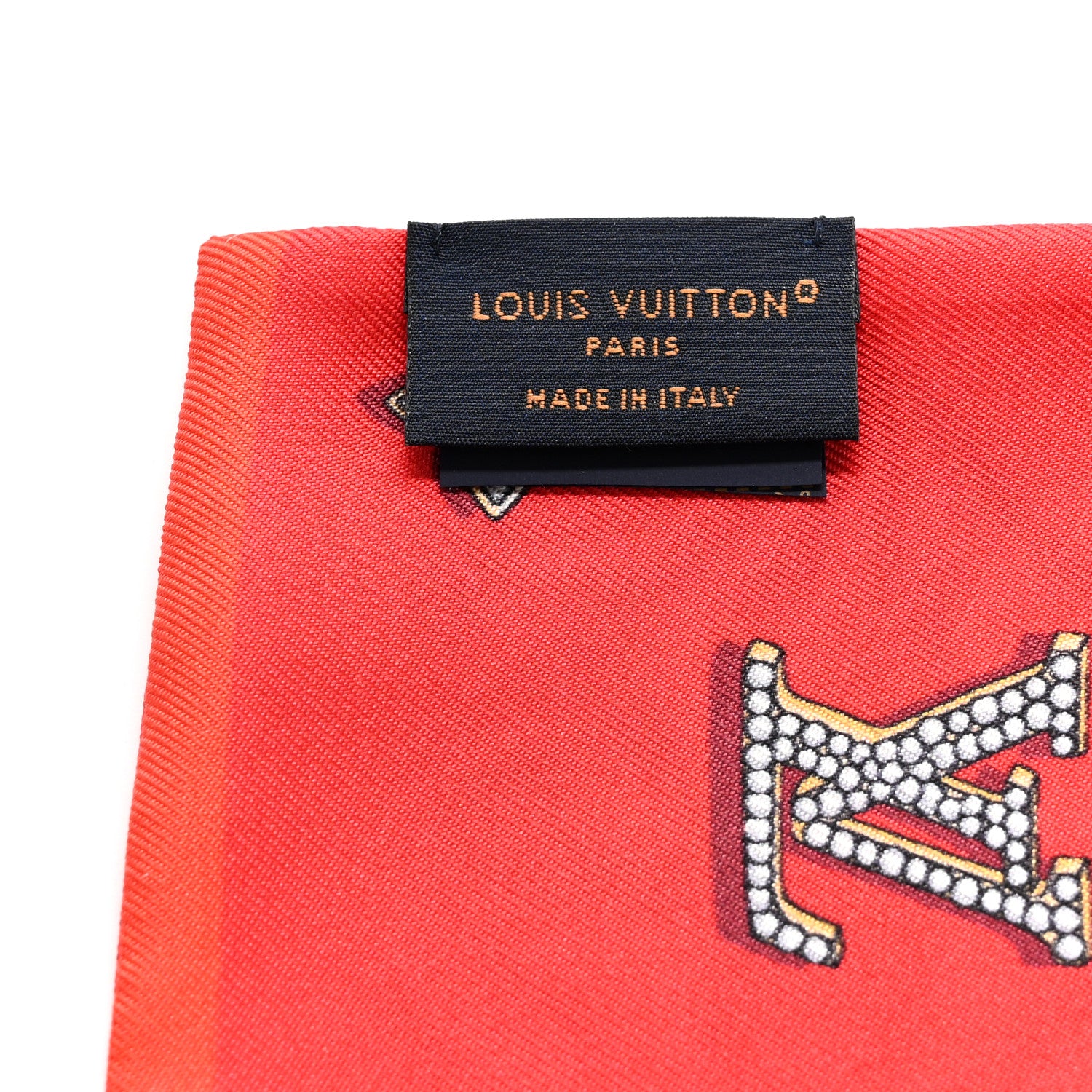 Louis Vuitton Silk Monogram Precious Dragon Bandeau Rouge 3 of 3