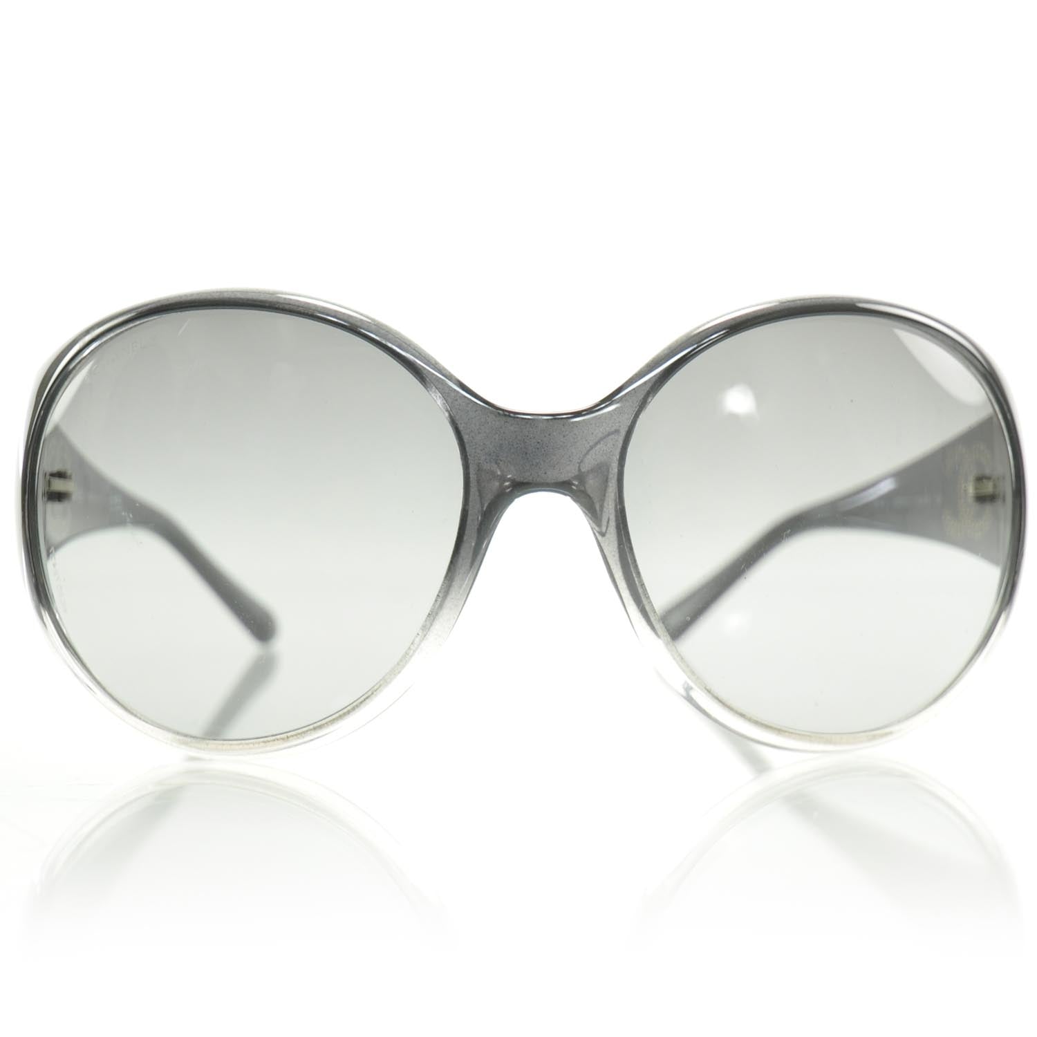 Chanel Crystal CC Logo Sunglasses 6013 B 2 of 6