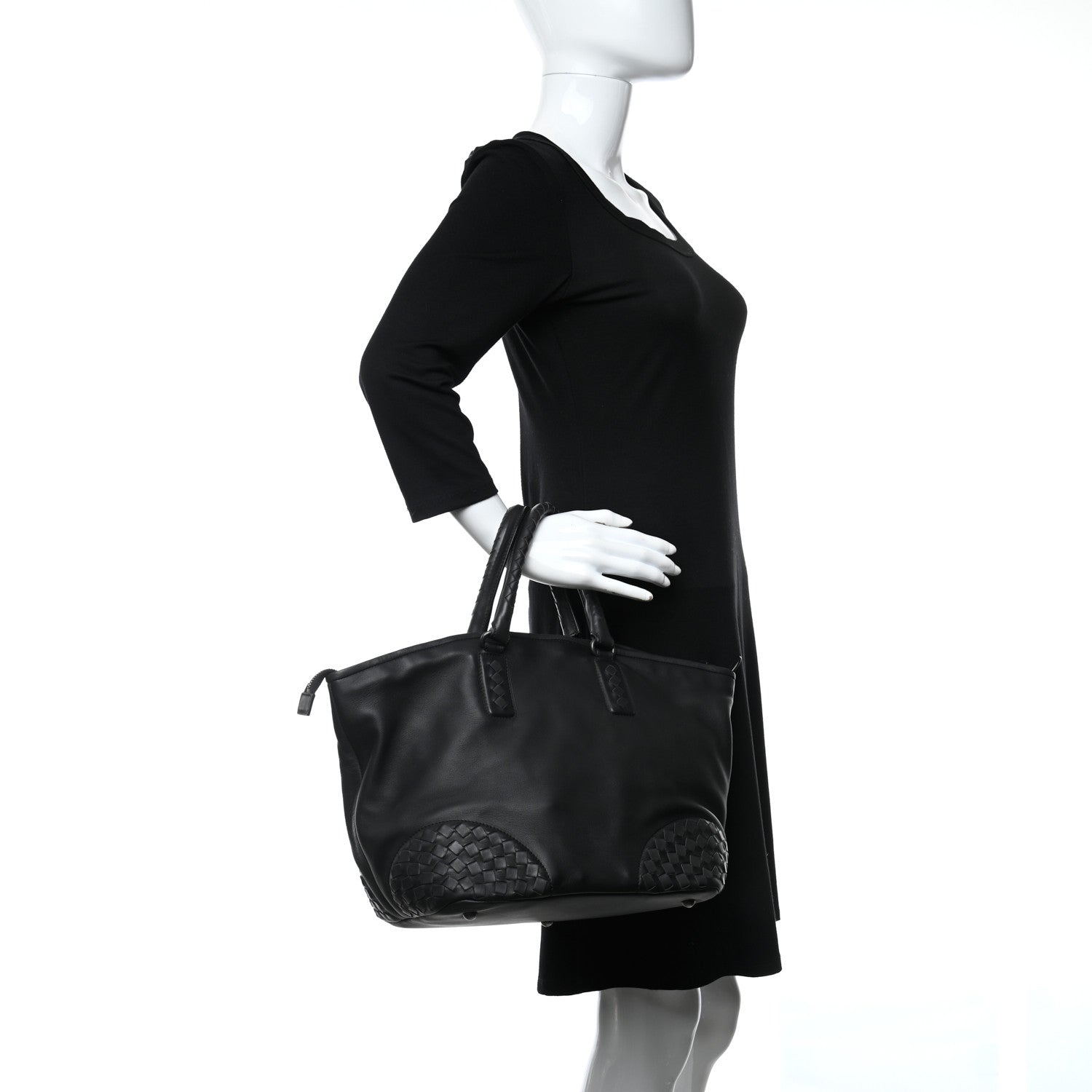 Bottega Veneta Nappa Intrecciato Tote Black 2 of 17