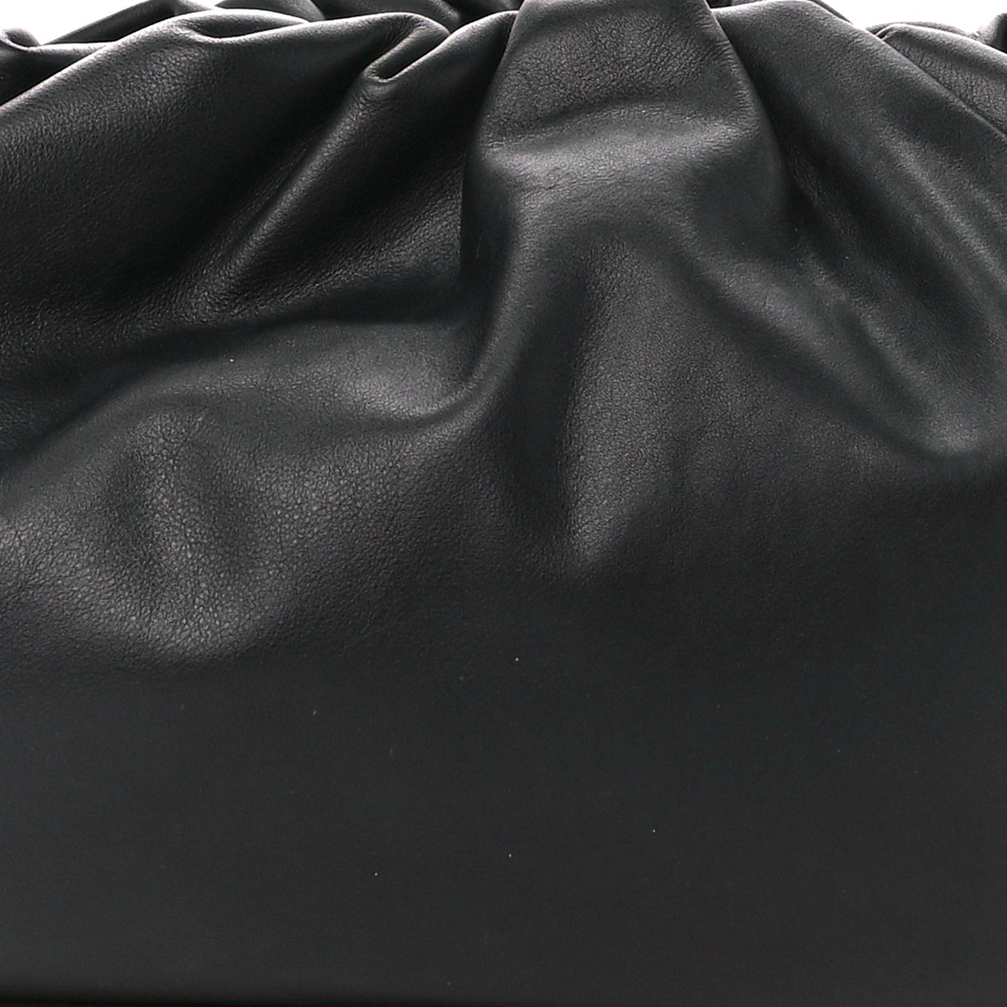 Smooth Butter Calf The Pouch Oversized Clutch Black