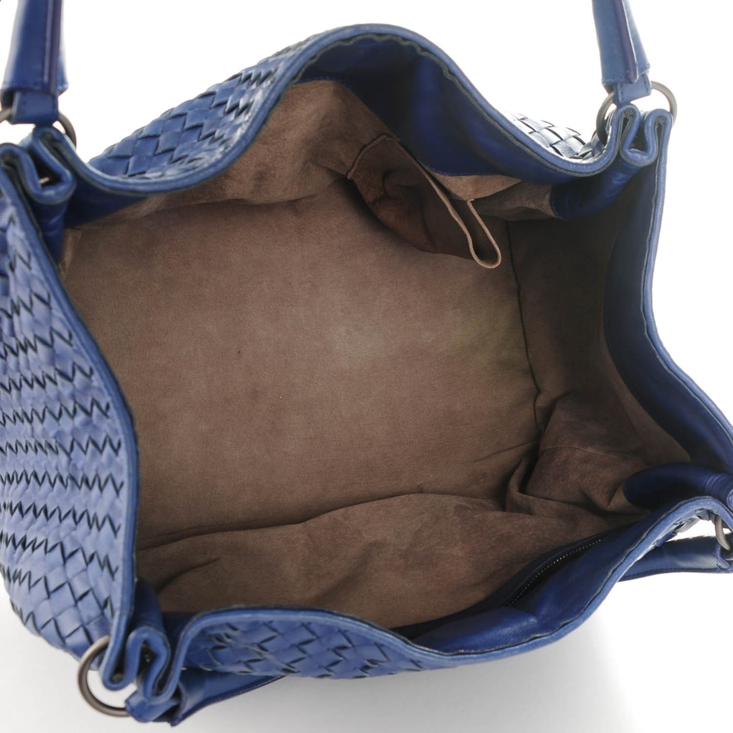 Nappa Intrecciato Parachute Bag Sapphire