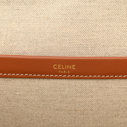 Celine Jacquard Striped Large Cabas Thais White Black 6 of 10