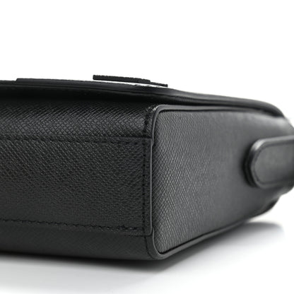 Louis Vuitton Taiga New Flap Messenger Black 6 of 12