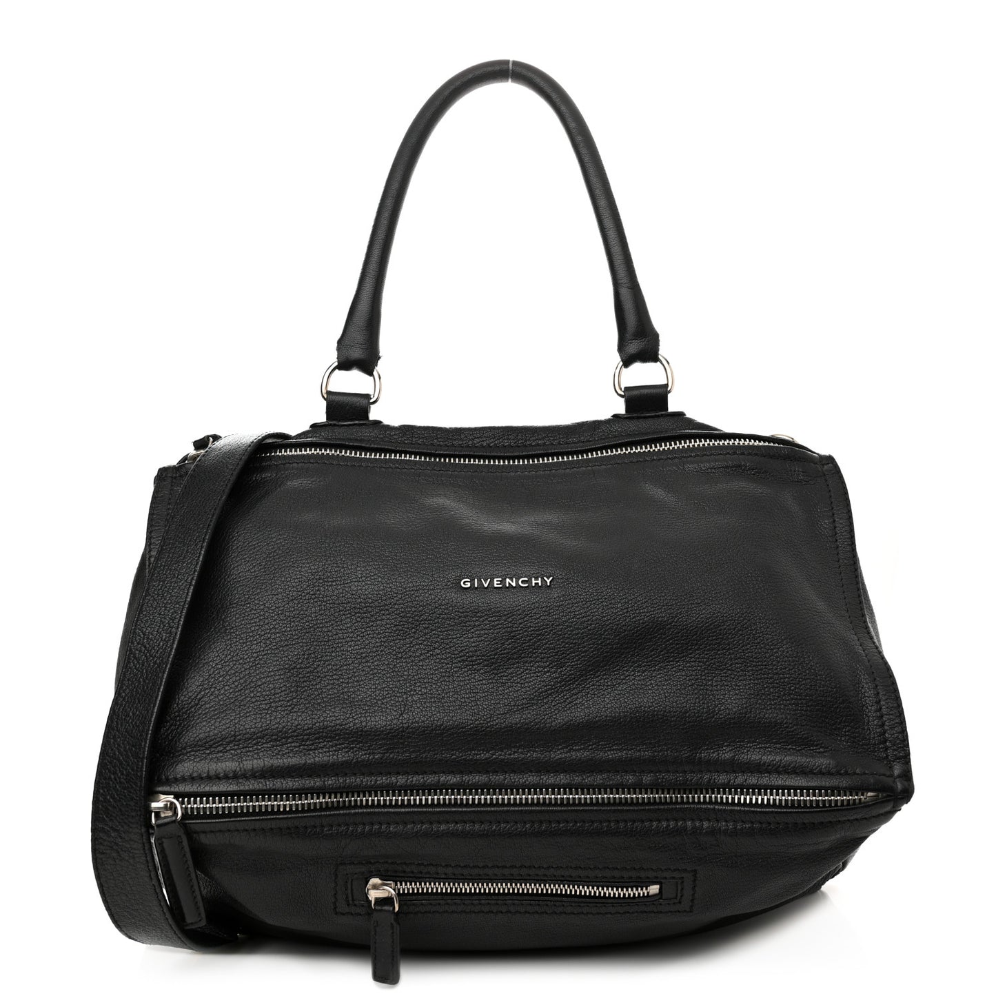 Sugar Goatskin Large Pandora Black