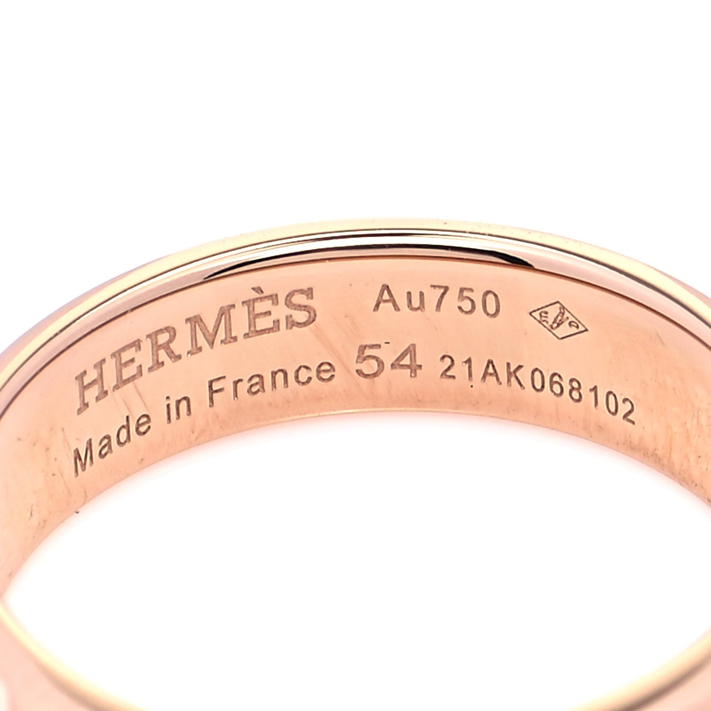 18K Rose Gold PM Collier De Chien Ring 54 6.75