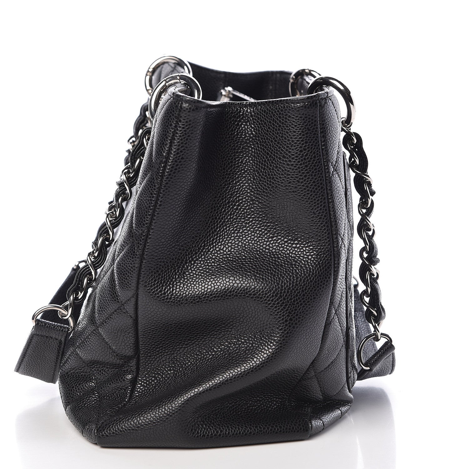 Chanel Caviar Quilted Grand Shopping Tote GST Black 9 of 12