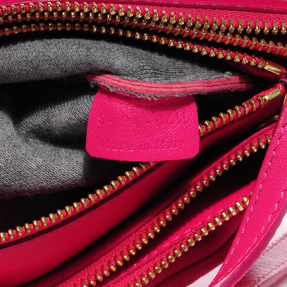 Celine Lambskin Small Trio Crossbody Bag Fuchsia 6 of 8