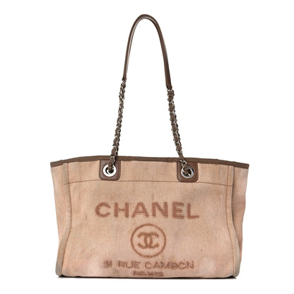 Chanel Canvas Sequin Small Deauville Tote Ecru 1 of 31