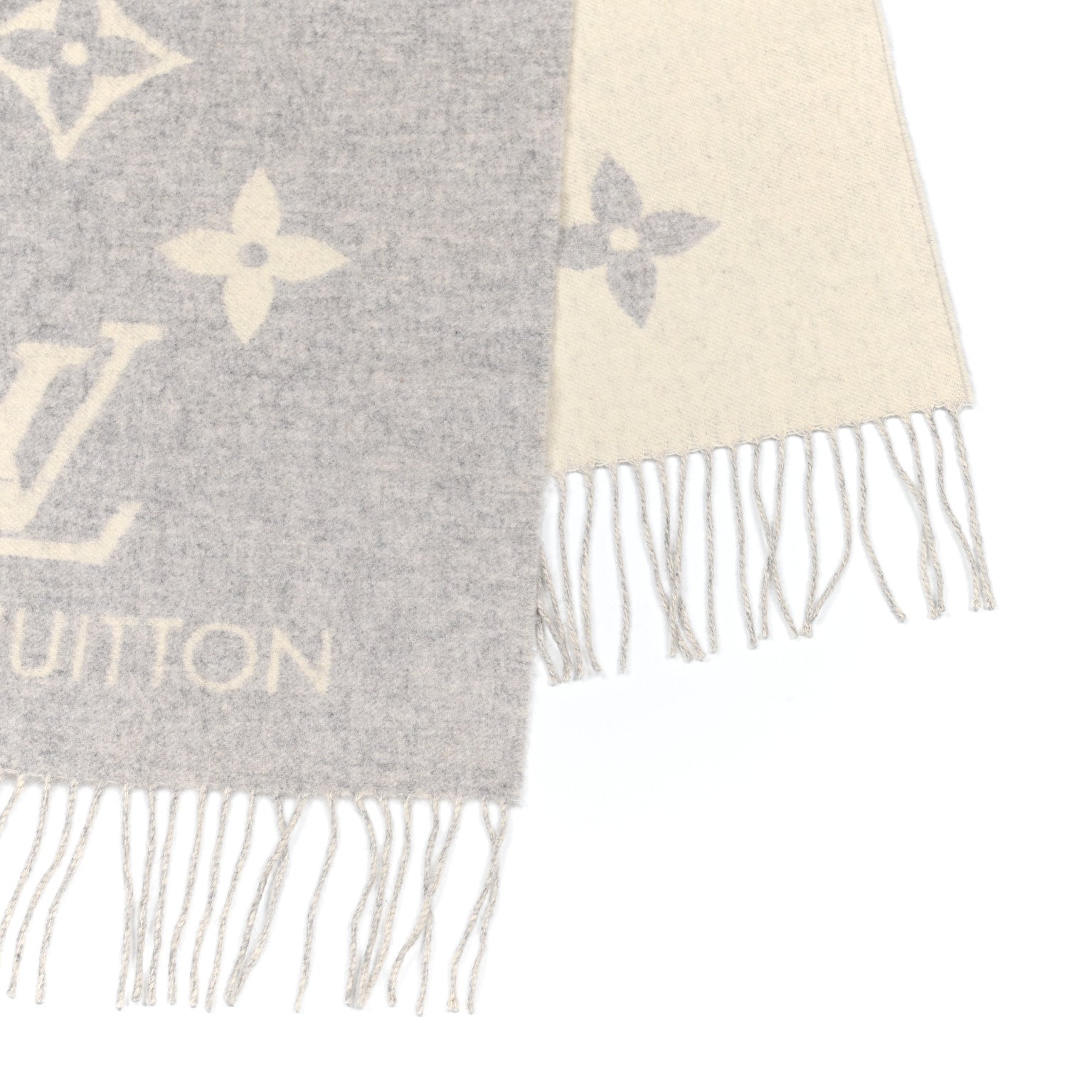 Louis Vuitton Cashmere Monogram Reykjavik Scarf 3 of 4