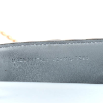 Christian Dior Goatskin Nano Saddle Chain Pouch Blue 7 of 9